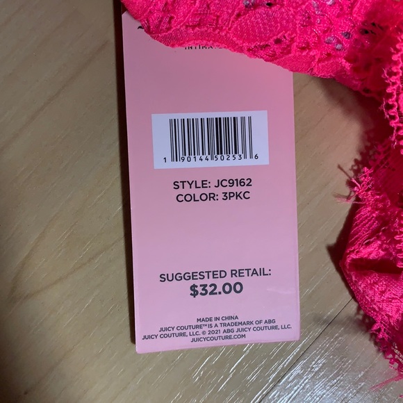 JUICY COUTURE CHEEKY Lace Boy short - 3 Cute Pairs - Picture 7 of 7